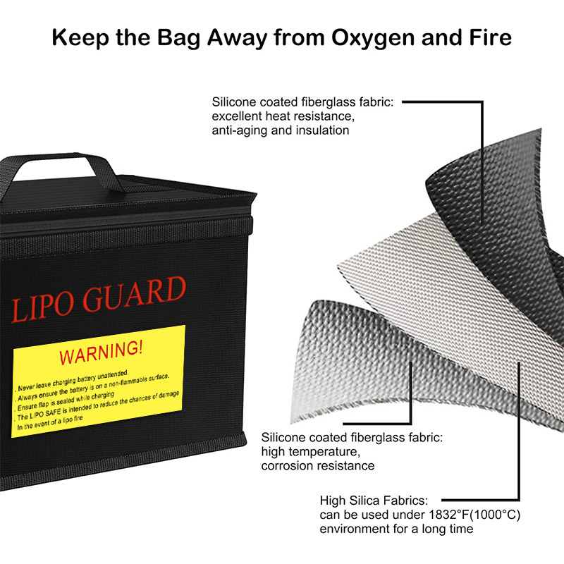 Lipo Guard Safety Bag Fireproo - Drone Battery Bag 评论和价格