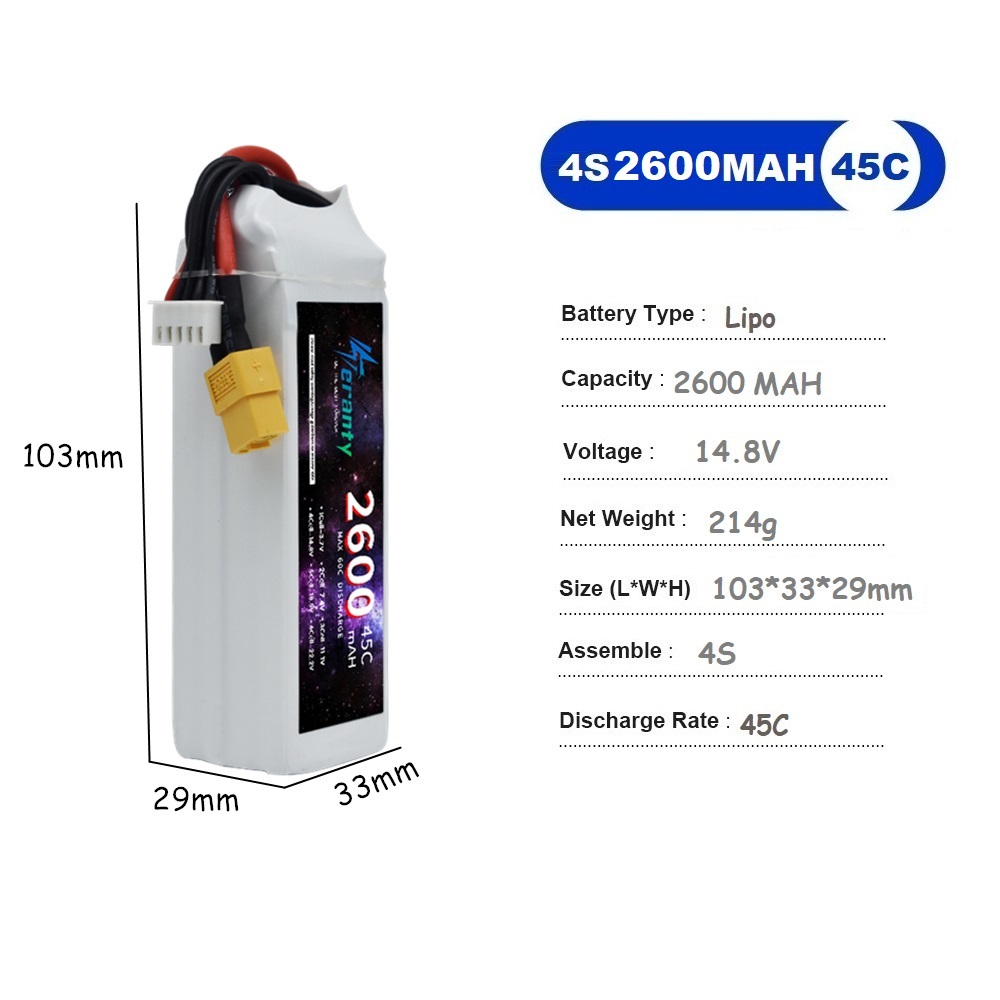 4S LiPo Battery 14.8V 1500mah  - Drone Battery Li-Ion 评论和价格