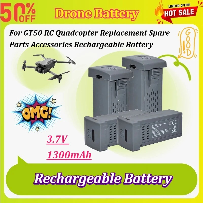 New 1-5Pcs 3.7V 1300mAh  Drone - Drone Battery Li-Ion 评论和价格
