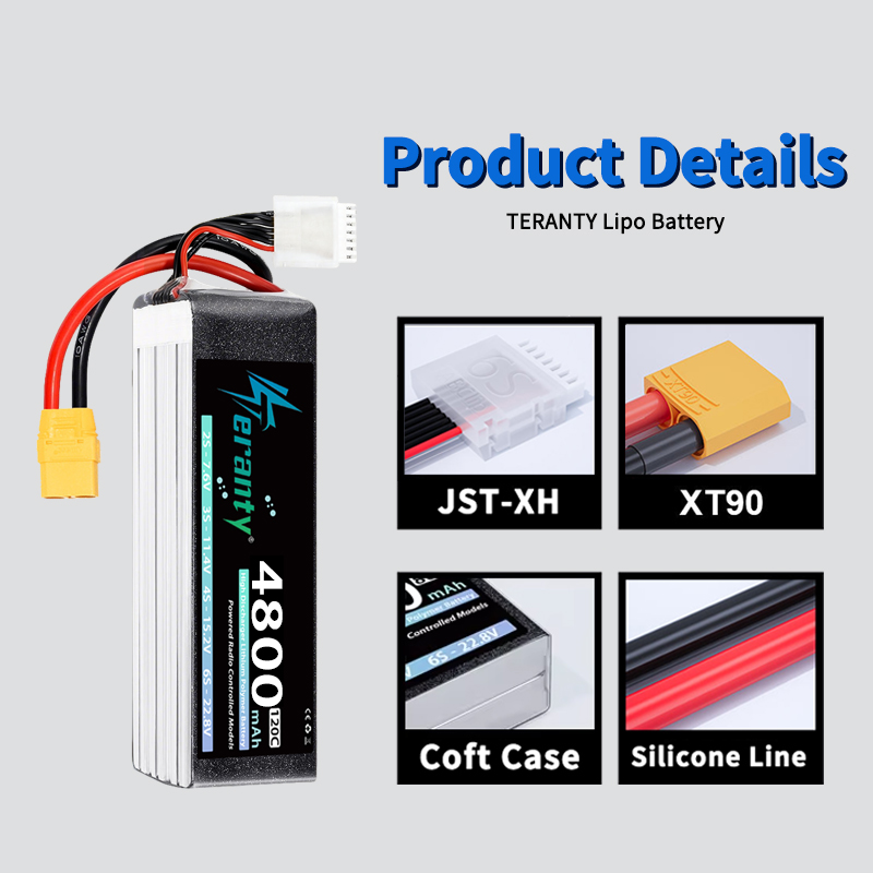 TERANTY 6S 4800mAh Lipo Batter - Drone Battery Plate 评论和价格