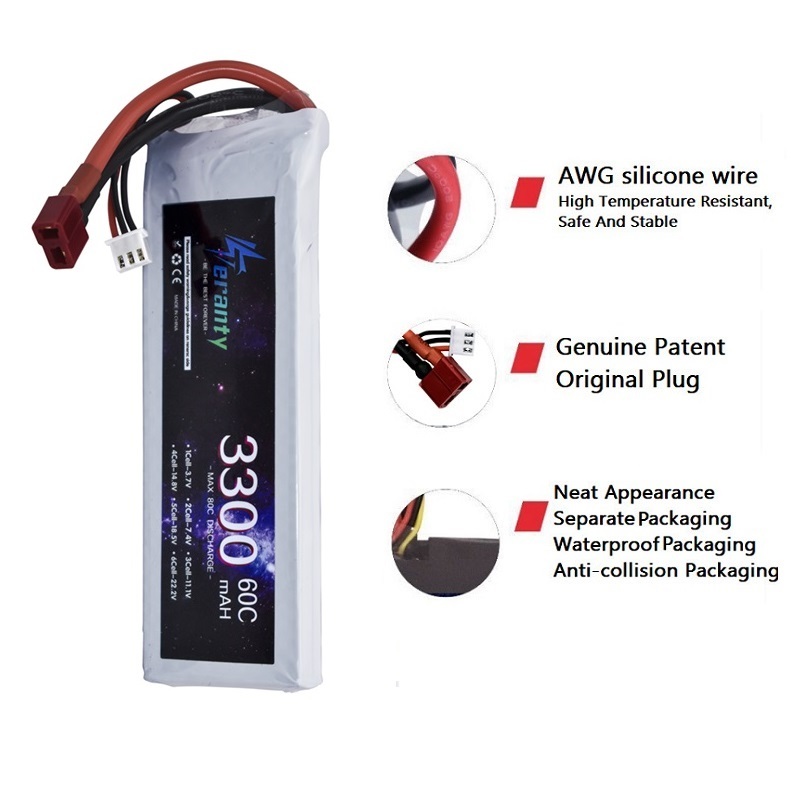 2S 7.4V LiPo Battery 3300mAh 6 - Drone Battery Lipo 评论和价格