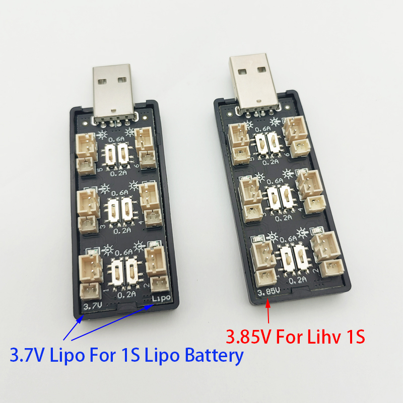 6CH USB 1S LiPo/LiHv 3.7V/4.2V - Drone Battery Balance Charger 评论和价格