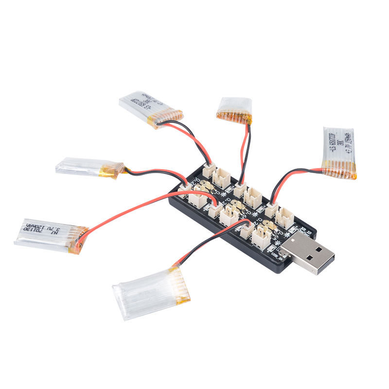 6CH USB 1S LiPo/LiHv 3.7V/4.2V - Drone Battery Balance Charger 评论和价格