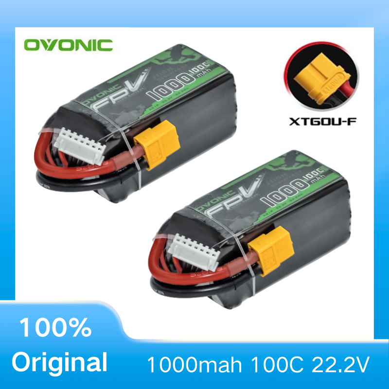 2Pcs OVONIC 1000mAh 100C 22.2V - Drone Battery 6S 评论和价格