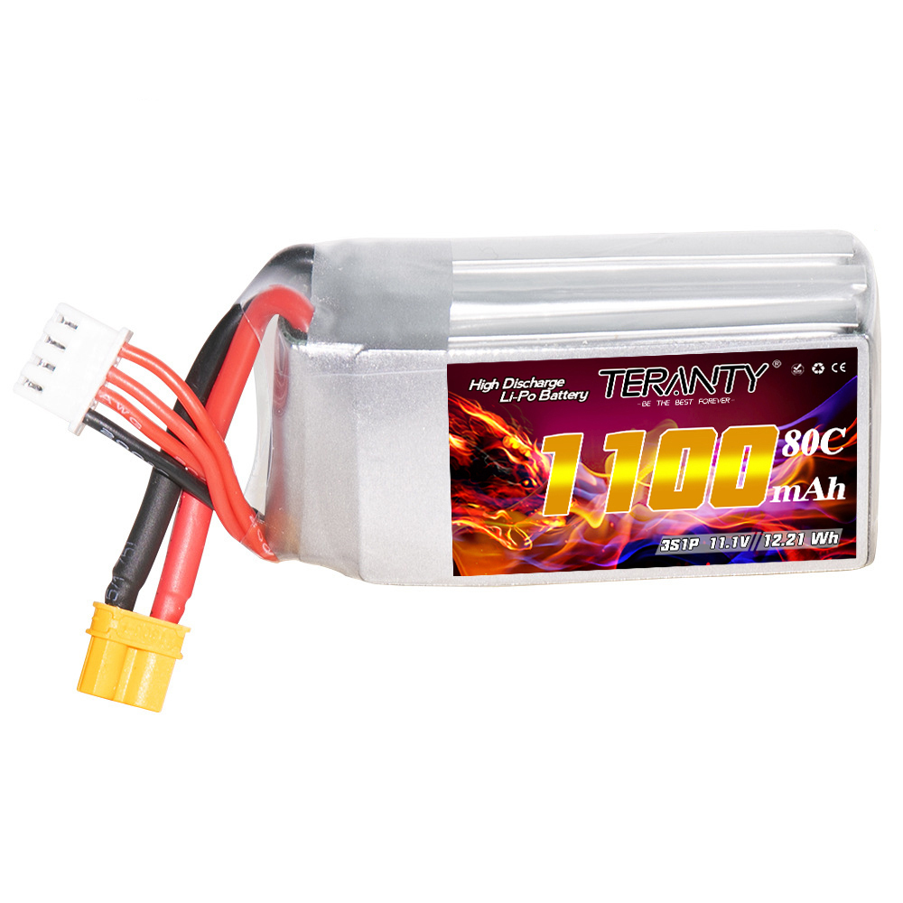 TERANTY 3S 11.1V 1100mAh 80C/1 - Drone Battery 3S 评论和价格
