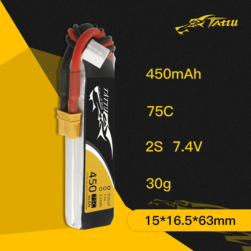 3Pcs NEW TATTU 450/500/550mAh  - Drone Battery 3S 评论和价格