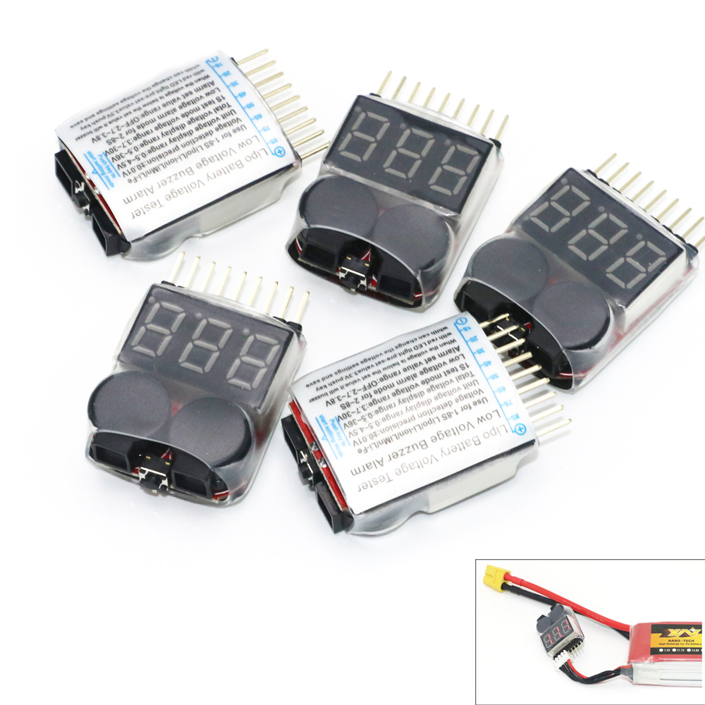 Lipo Battery Voltage Tester vo - Drone Battery Alarm 评论和价格