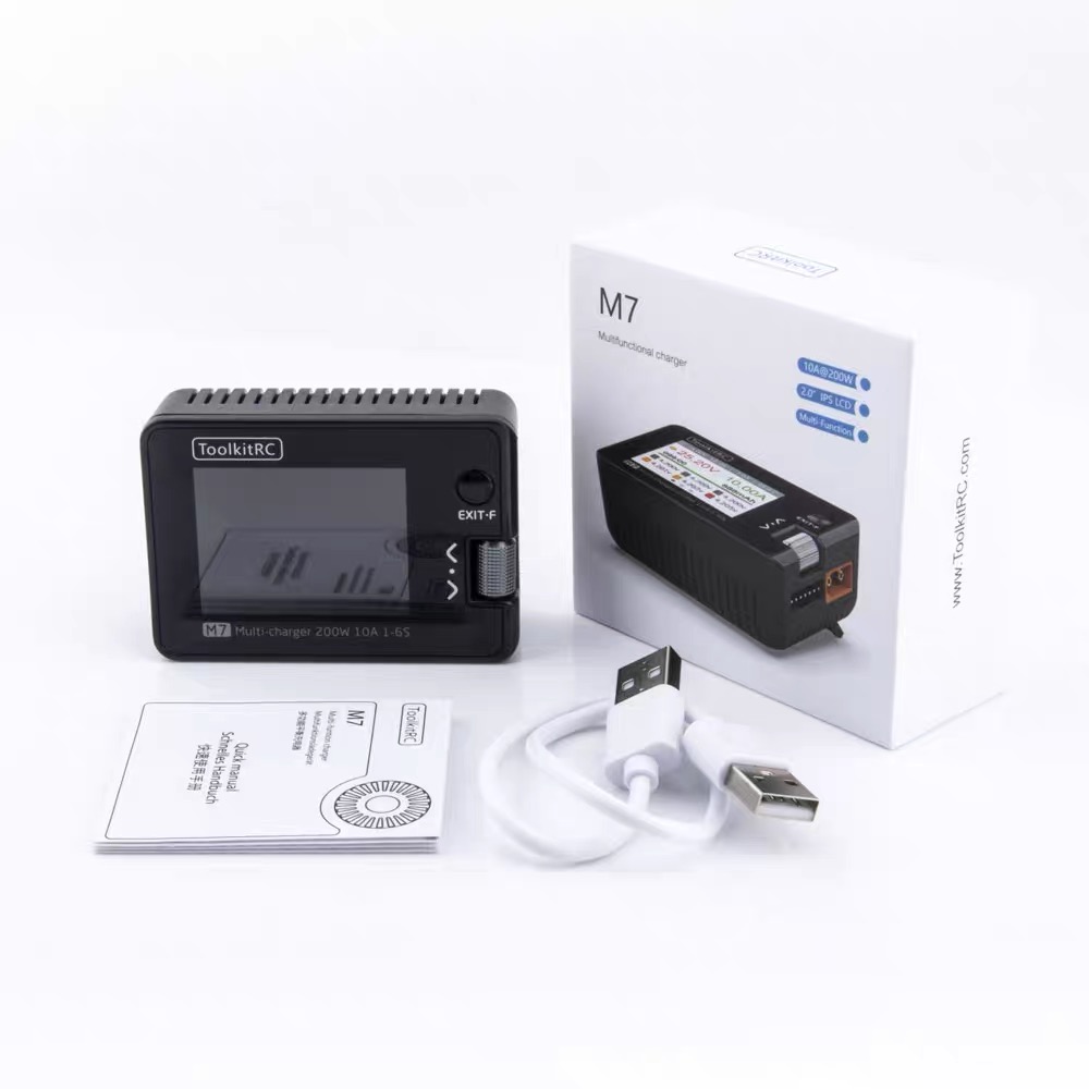 For ToolkitRC M7 200W 10A DC C - Drone Battery Voltage Checker 评论和价格